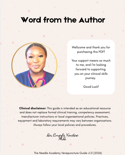 The Needle Academy Venepuncture Guide